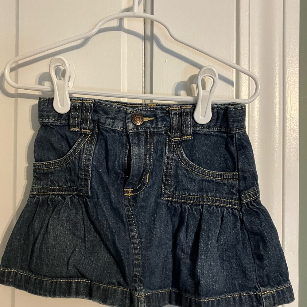 Denim Skirt with Pockets